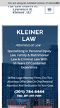 Mobile Screenshot of kleinerlaw-nj.com